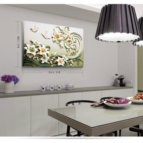 Fu carved Modern 3D three-dimensional relief painting restaurant, painting, living room decoration, background, wall painting
