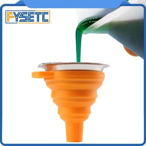 FYSETC High Quality Metal UV Resin Filter Cup and Measuring cup+Silicon Funnel Disposable for Photon SLA 3D Printer Accessorie