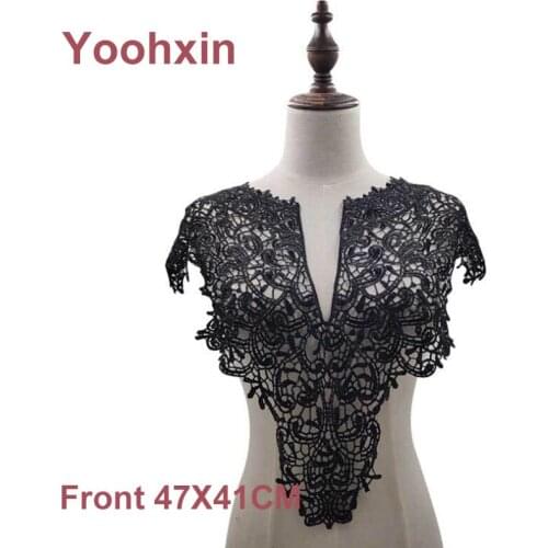 Hot Sale Water Soluble Lace Collar Polyester Silk Embroidered Corsage 3D Hollow Embroidery Fake Collar DIY Lace Accessories