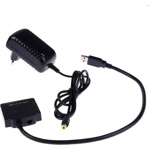 USB3.0 To SATA 2.5"/3.5" SSD/HDD Hard Drive Data Cable Adapter + Power Supply