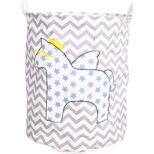 New Creative Laundry Basket Storage 40*50cm Large Basket For Toy Washing Basket Dirty Clothes Sundries Basket Box Foldable