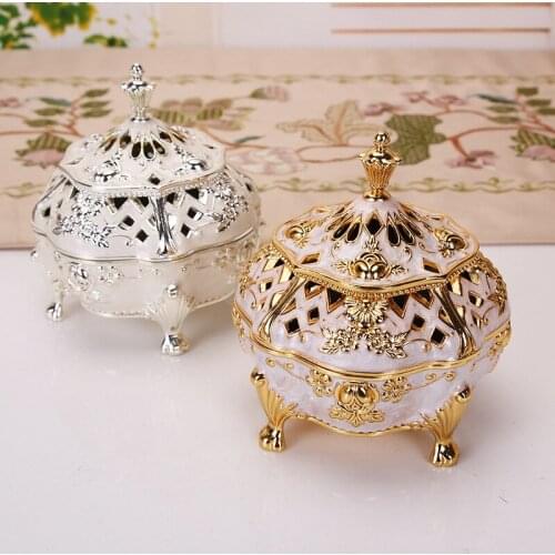 Creative Incense Burner Environmental Incense Holder Silver And Gold Color The Censer For Home Office Decor