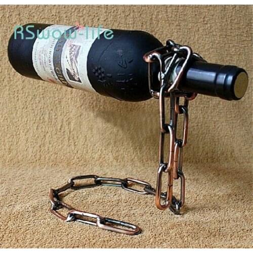 Creative Magic Chain Wine Rack Suspension Wine Rack Craft Home Daily Necessities Red Wine Storage Wine Stand For Home Decoration