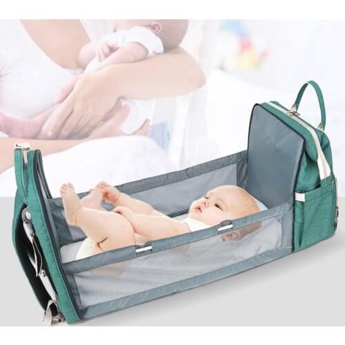 Multifunctional Travel Large Backpack Mom Outdoor Portable Folding Diaper Mum Mother Bag Baby Bed Diaper Changing Table Pads