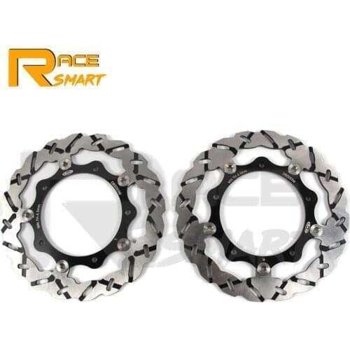 Motorcycle CNC Floating Front Brake Discs Disk Rotors For YAMAHA YP 400 MAJESTY 2005-2013 2006 2007 2008 2009 2010 2011 2012 New