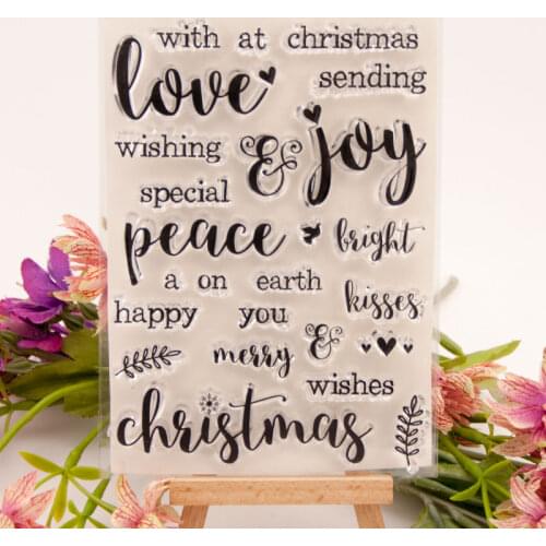 Word Clear Stamp Or stamp for DIY Scrapbooking/Card Making/Kids Fun Decoration Supplies A2099