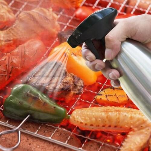 Stainless Steel Spray Bottle Olive Oil Sprayer Oiler Pot for BBQ Barbecue Cooking Cookware Kitchen Tool R7RC