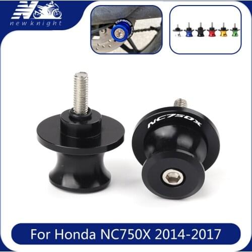 With Logo 8MM CNC Aluminum Swingarm Spool Slider Stand Screws Motorcycle Accessories For Honda NC750X nc750x 2014 2015 2016 2017