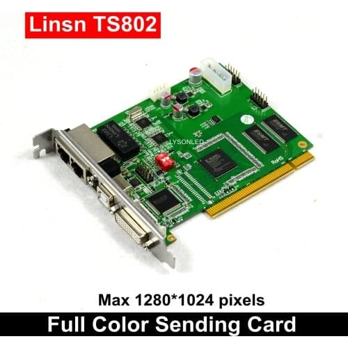 Free Shipping LED Display Control System LINSN TS802D Full Color Sending card