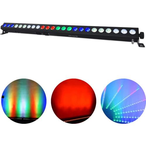 Stage Wall Wash Light LED 24X4W Bar Light RGBW 4IN1 Stage Effect Lighting Party DMX512 Control Beam Light DJ Disco Wash Lamp