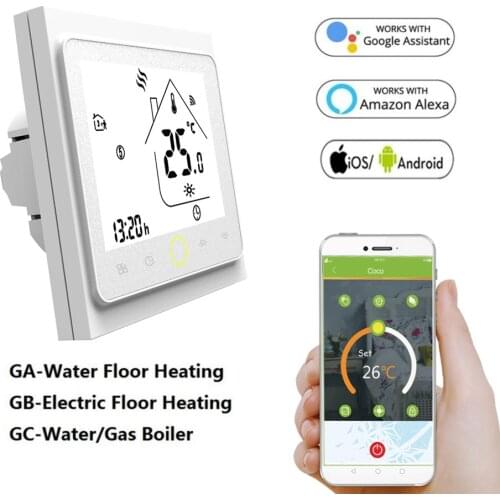110V 120V 220V WiFi Thermostat Temperature Controller for for Electric floor Heating/Water/ Gas Boiler