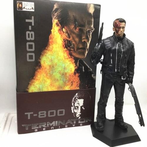In Stock 30cm Crazy Toys T-800 Terminator 2 Judgment Day Arnold Schwarzenegger Genisys Figures Collectable Model Toy Gifts Doll