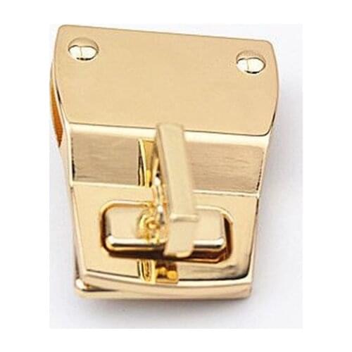 1pcs Metal Turn Lock Square Fashion Durable Twist Lock Clasp Leather Craft Women Bag Handbag Shoulder Bag Purse DIY Hardware