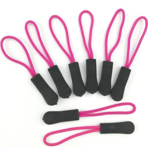 Hot sale 20pcs Pack Cord Zipper Rope Pull Strap Camping Tactical Backpack Apparel Accessories Canvas School Bag DIY