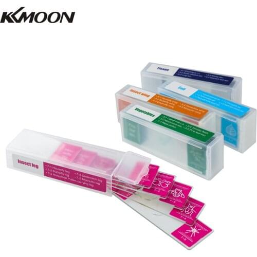 35 Piece of Colorful Microscope Specimens Biological Specimen Slides