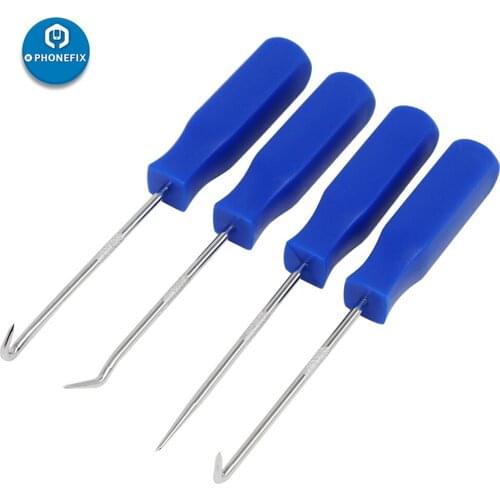 4Pcs/set Car Pick and Hook Oil Seal O-Ring Seal Screwdrivers Set Car Oil Craft Hand Tools Mini Precision Hooks Puller Remover
