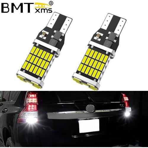 BMTxms 2x Canbus Lamps T15 W16W LED Bulbs Car Backup Reverse Light For BMW E60 E90 E91 Ford Fiesta Fusion Focus Mazda 3 5 6 CX-5