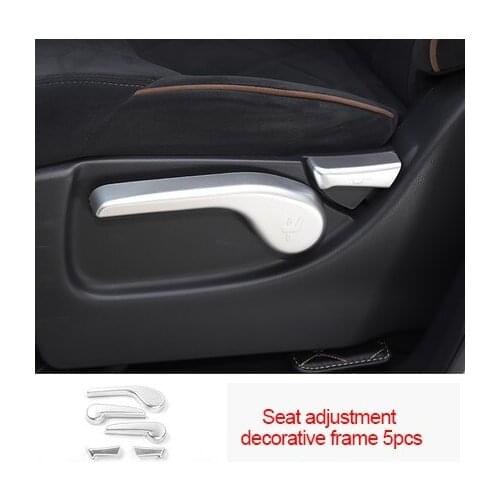For Nissan Patrol y62 2017-2020 chrome Seat adjustment decorative frame 5pcs