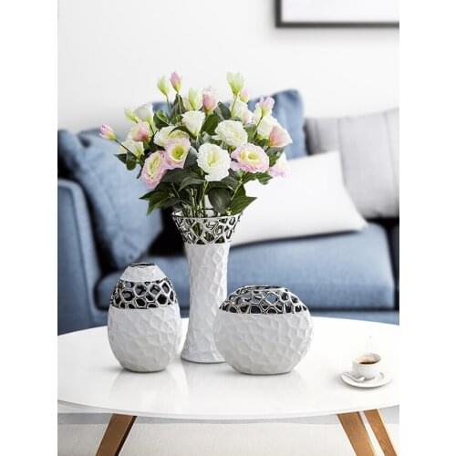 Europe Antique Ceramic Vase Traditional Crafts Creative Flower Pot Wedding Gifts Home Decoration Handicraft Furnishing Articles