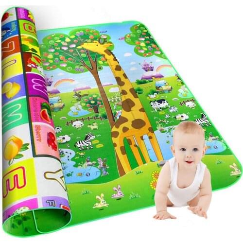 Play Mats Infant Crawling Pad Baby Play Mat Childrens Carpet Cartoon Double-sided Soft Kids Rug Educational Games Mats