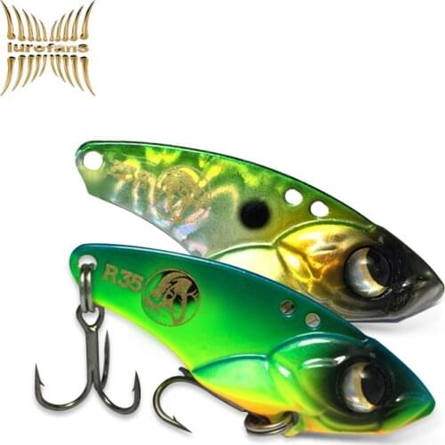 LUREFANS-R35/R40/R45 1PC VIB sinking Lure 35mm/40m/45mm Wobbler Artificial Hard Bait for Catfish blackfish Fishing Tackle