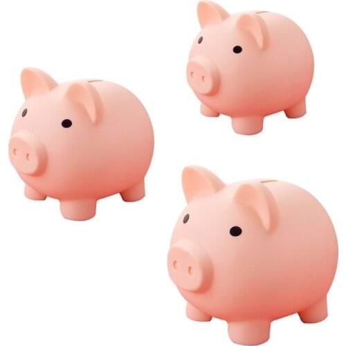 Creative Plastic Cute Cartoon Pig Bank Unbreakable Kids Children Money Coin Saving Jar Storage Box Birthday Gifts Toys