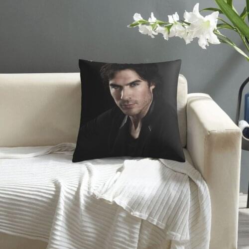 Damon Salvatore pillowcase printed cushion cover sofa waist pillow pillow cover