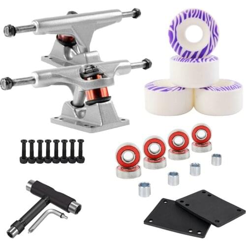 Professional Skateboard Trucks Wheel Combination 5inch Bridge 52*32mm 100A Wheels Long Board Parts Dropshipping Skateboard Parts