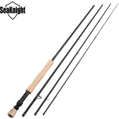 SeaKnight MAXWAY 1PC Classic 7/8# 2.7M Fly Fishing Rod Fast Action Carbon Cork Hard Super Light 119g 4 Sections Pole Fly Tackle