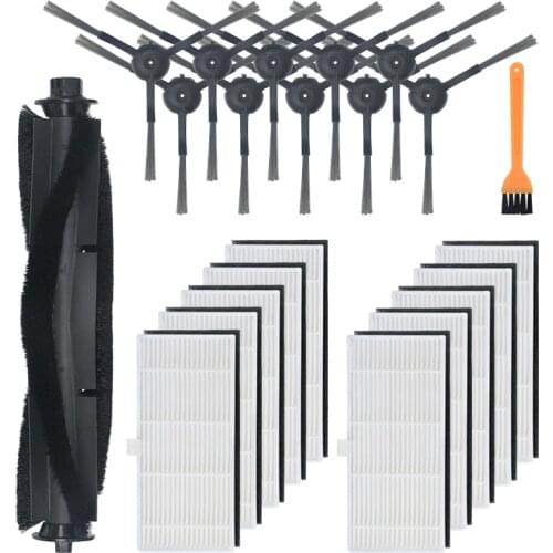 22Pcs Replaceble Side Brush Filter Roll Brush Accessories Set Parts for S9 Vacuum Cleaner Sweeper Replace for Home