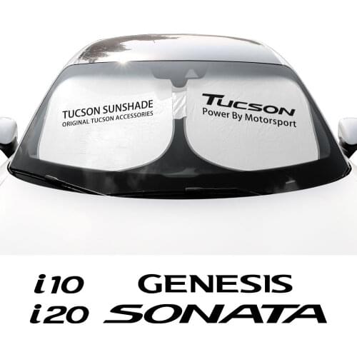 Car Windshield Sunshades Parasol Cover For Hyundai Sonata Tucson I10 I20 30 40 IX20 35 Genesis Auto Sun Shade Anti UV Reflector
