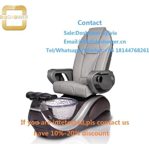 Glass dish for acrylic powder with uv led gel remover for nail spa pedicure chair