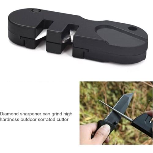 Sharpener Diamond Tool Camp Gear Hike Tungsten Ceramic Sharpen Fish Hook Pocket Carbide Knife Whetstone Outdoor Portable Tools