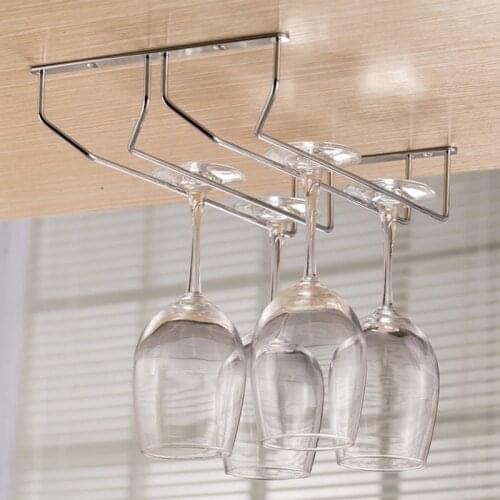 27/35 cm Wine Glass Hanger Rack Stemware Glasses Home Bar Pub Holder Stainless Steel Kitchen Tools