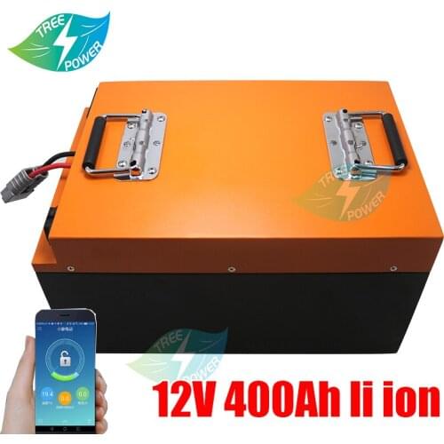 Waterproof 12V 400AH lithium ion 12v 400ah for Solar energy camping Electric car golf cart EV UPS + 20A Charger