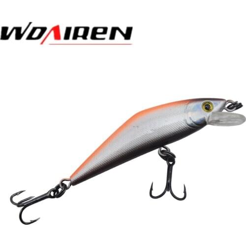 WDAIREN 56mm/4.6g Sinking Minnow Lures VMC Hook Souple Iscas Artificiais Swimbait Hard Fishing Bait Kunstaas Fishing Tackle