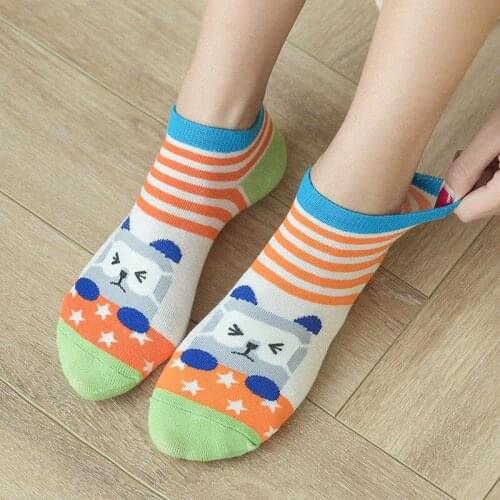 YZ-S-ZZ-0131 Straight socks cute cartoon ladys socks ladys cotton socks trend women socks for 2021