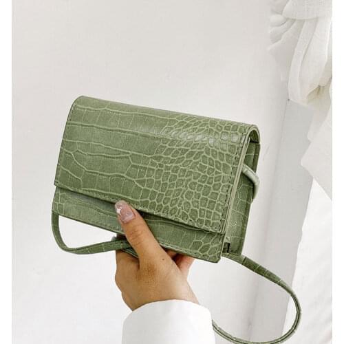 Womans Handle Bags High Quality Soft Leather Simple Square Shoulder Bag Fashion Trend Simple Small Crossbody Bag For Female