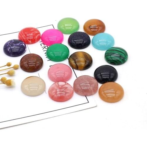 Natural Stone Stripe Agates Cabochon Beads 8 10 12 14 16 20mm Round No Hole Loose Beads For jewelry making DIY Ring accessories