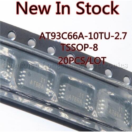 20PCS/LOT New 93C66 AT93C66A-10TU-2.7 AT66A TSSOP-8 Memory Chip