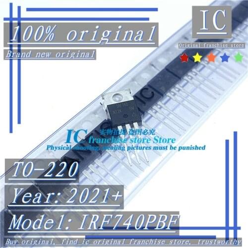 2021+ 100% Brand new original 10PCS-50PCS IRF740PBF IRF740 TO-220 MOS field effect tube 10A 400V