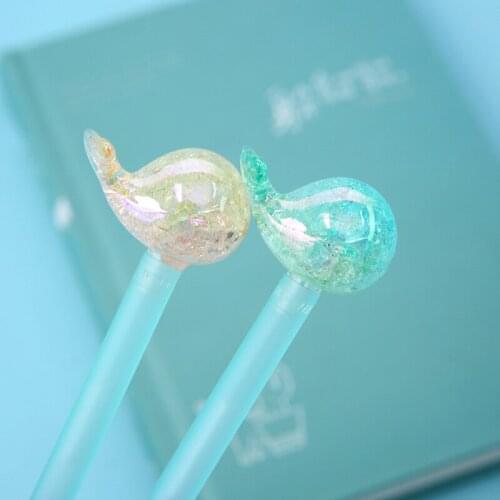 36PCS Korean-Style Cartoon Creative Gel Pen Dolphin Crystal Acrylic Cartoon Gel Pen Kawaii School Supplies Stationery