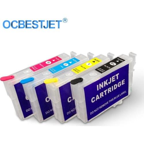 4 Colors/Set T1971 T1962 T1963 T1964 Refillable Ink Cartridge For Epson WF-2532 XP-101 XP-201 XP-204 XP-211 XP-214 XP-401 XP-411