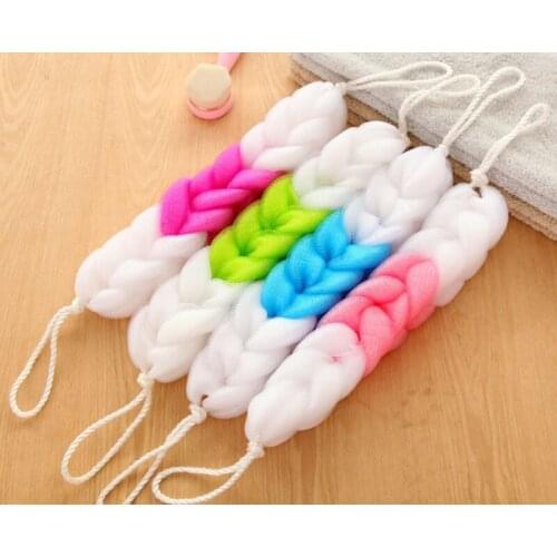 50pcs/lot 55cm Bath Towel Body Wash Scrub Sponges Brush Exfoliating Washcloth Accessories For Baths Shower Scrubber Sponges