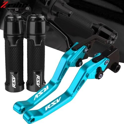 Motorcycle Accessories Extendable Brake Clutch Levers Handlebar Handle Hand Grips For Aprilia RSV MILLE 1999 2000 2001 2002 2003