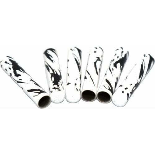 White&Black End Tips Caps Leather Bullets Tube Clasps Ribbon Stopper Findings Shoelace Replacement Metal Aglets Hoodie Clothing