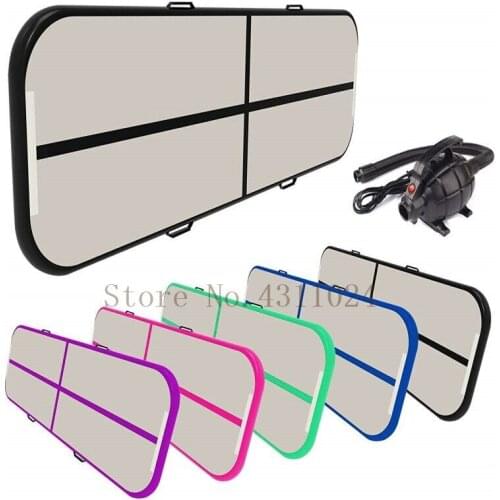 Free Shipping 10' x 3.3' Inflatable Gymnastic Mat Air Track Tumbling Mat with Pump Air Floor Air Gymnastics Equipment Mats