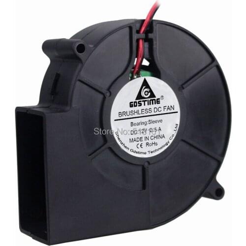 100pcs/lot 9733 G 12V 2P DC Centrifugal Blower Fan 97mm 97*97x33mm 9733s Dust Exhaust Cooler