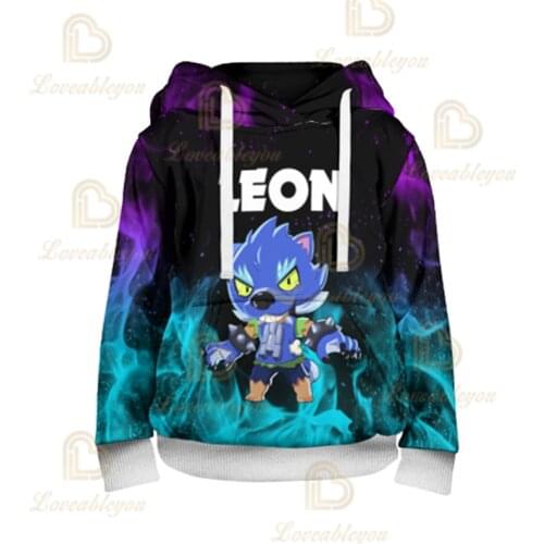 Games Children Clothing Shirt Kids Leon Hoodies 3D Print Unisex Sweatshirt Casual Crow Spring Autumn Thin Hoodies