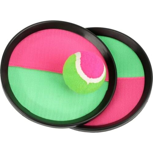 1Set Kids Sucker Sticky Ball Toy Outdoor Sports Catch Ball Game Set Throw And Catch Parent-Child Interactive Outdoor Toys